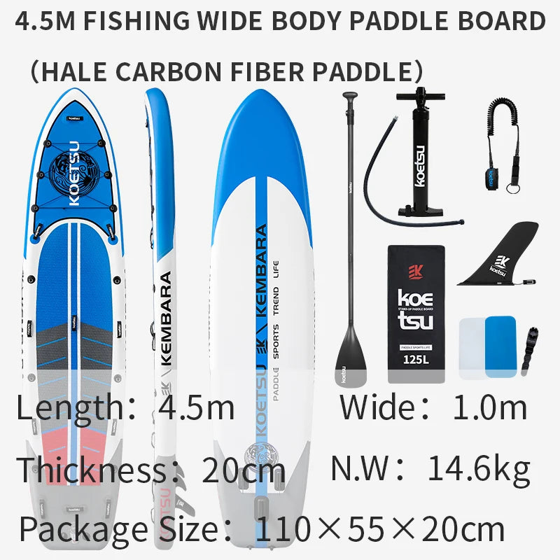 KOETSU Sup Paddle Board Kayak Backpack Inflatable Boat sapboardS Wideboard Body Surfboard Stand Up Paddle Sup Swimming Board