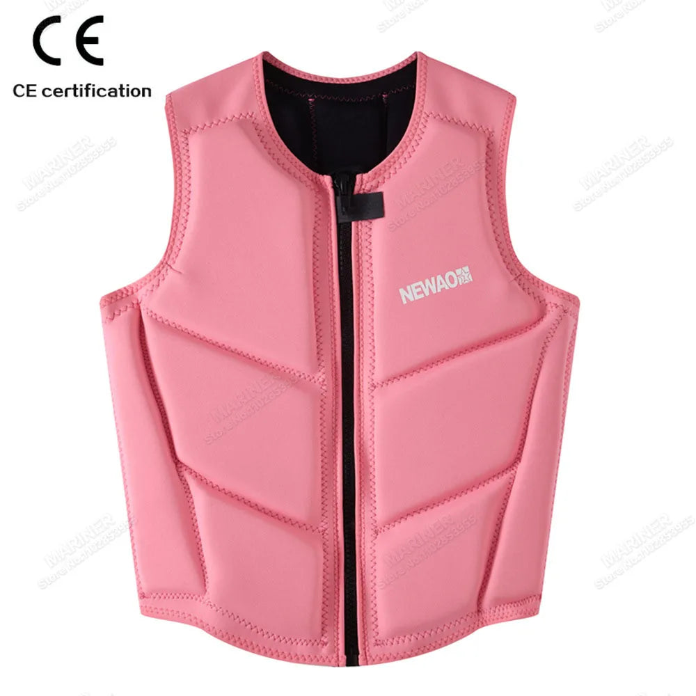 Wakesurf Comp Vest CE Approved Neoprene Life Jacket Premium Quality Impact Vest But Great for All Other Watersports Activities