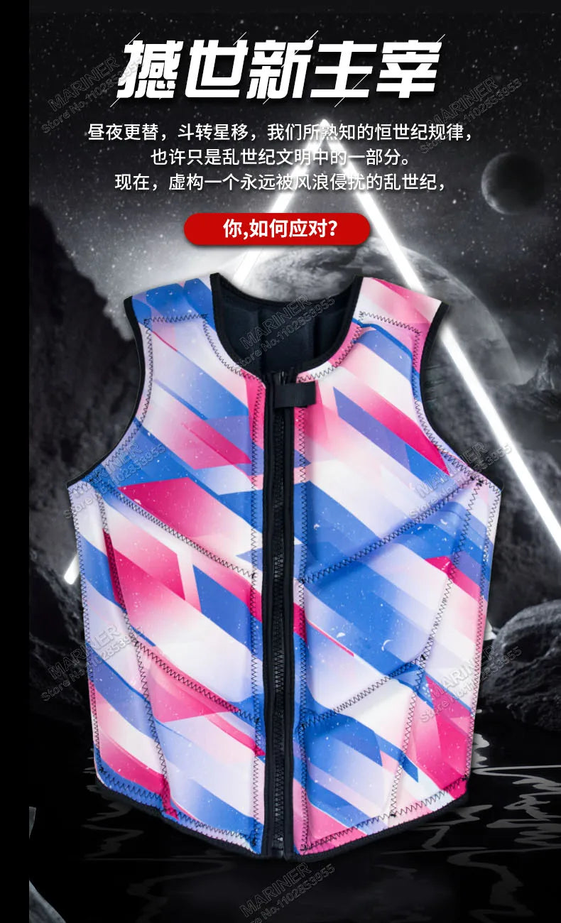 Wakesurf Comp Vest CE Approved Neoprene Life Jacket Premium Quality Impact Vest But Great for All Other Watersports Activities