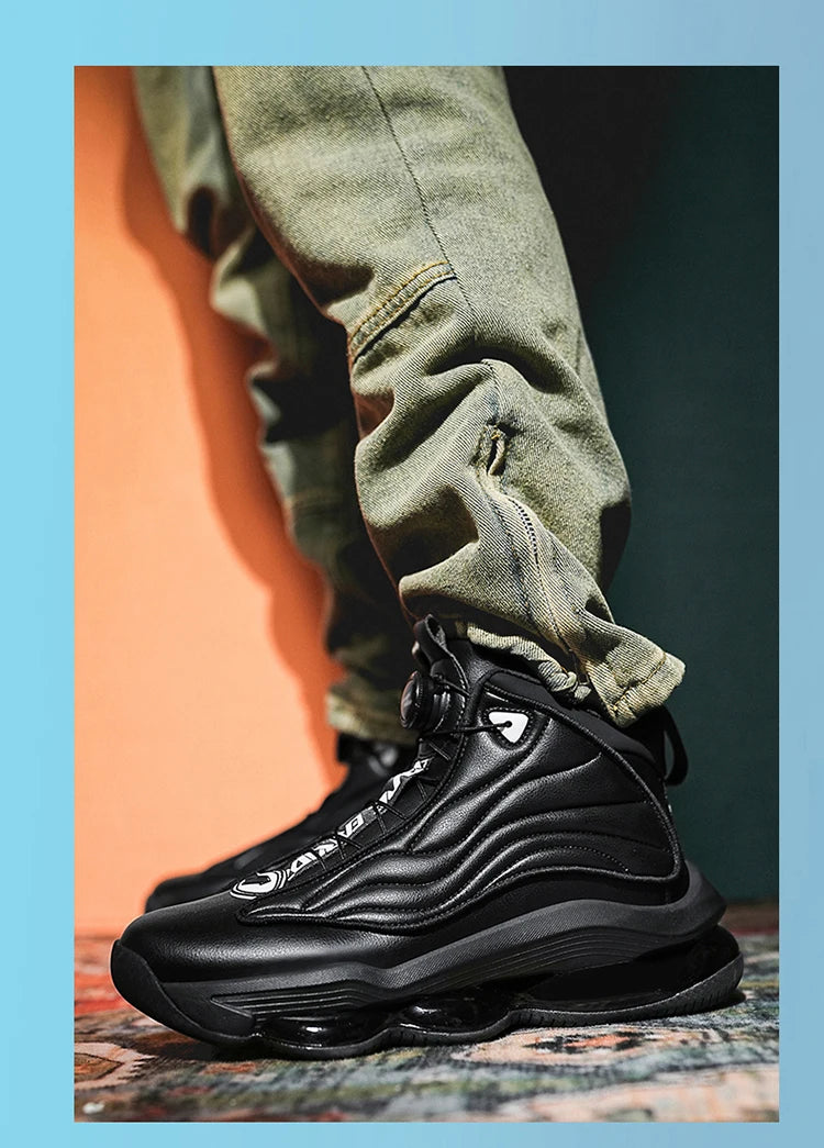 Men's Athletic Basketball Sneakers Breathable Cushioning Non-Slip Wearable Gym Training Running Shoes for Men And Women