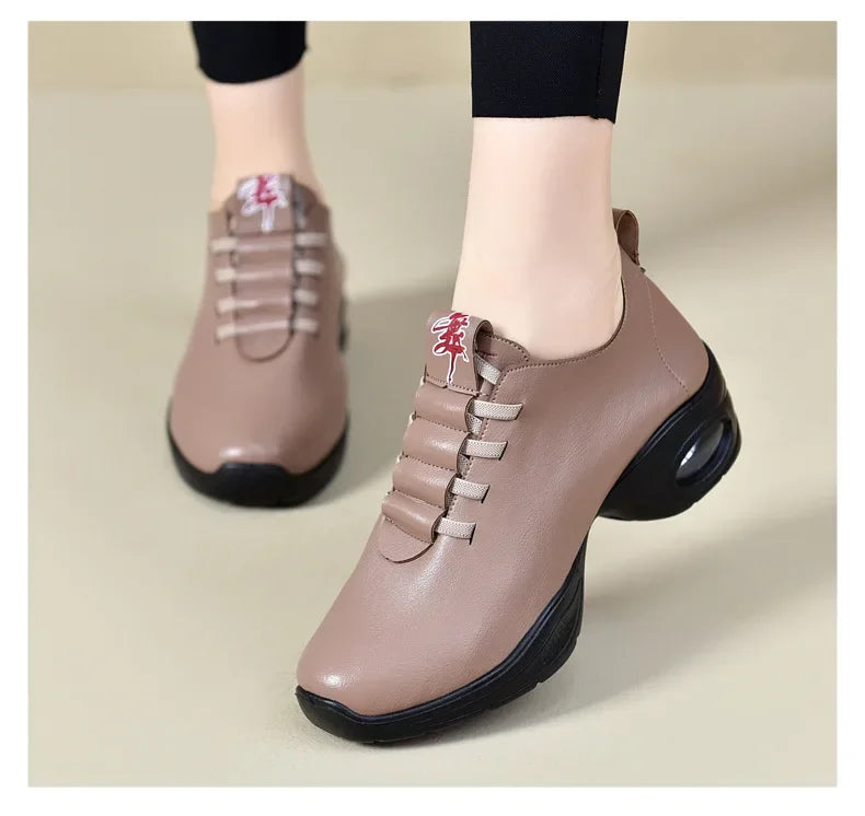 Dancing Shoes For Women Sports Feature Modern Dance Jazz Shoes Soft Outsole Breath Dance Shoes Female Waltz Sneakers