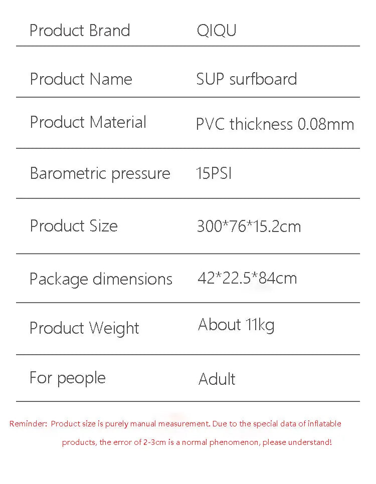 Custom Your Own Surfing Board 11'x32''x6'' SUP Inflatable Stand up Paddle Boards