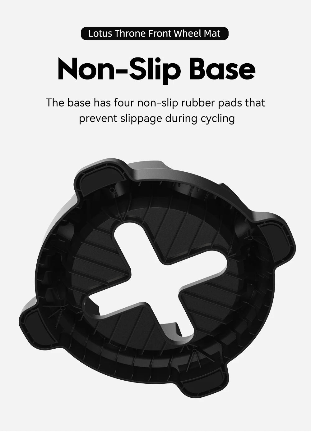 ThinkRider Bike Trainer Front Wheel Block, Suitable for 700C, 26/27.5/29 inch  Tire，Indoor Bike Trainer Stand Front Wheel Holder