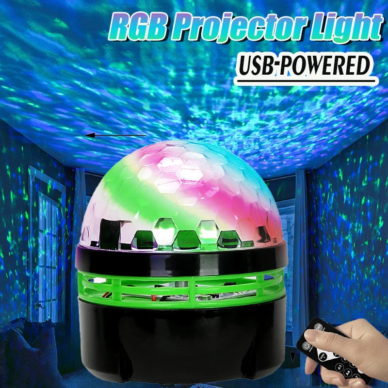 DJ Colorful Strobe Light  Activated Stage with Remote Control Disco Ball Lamps for Home Room Parties Kids Birthday Wedding Bar
