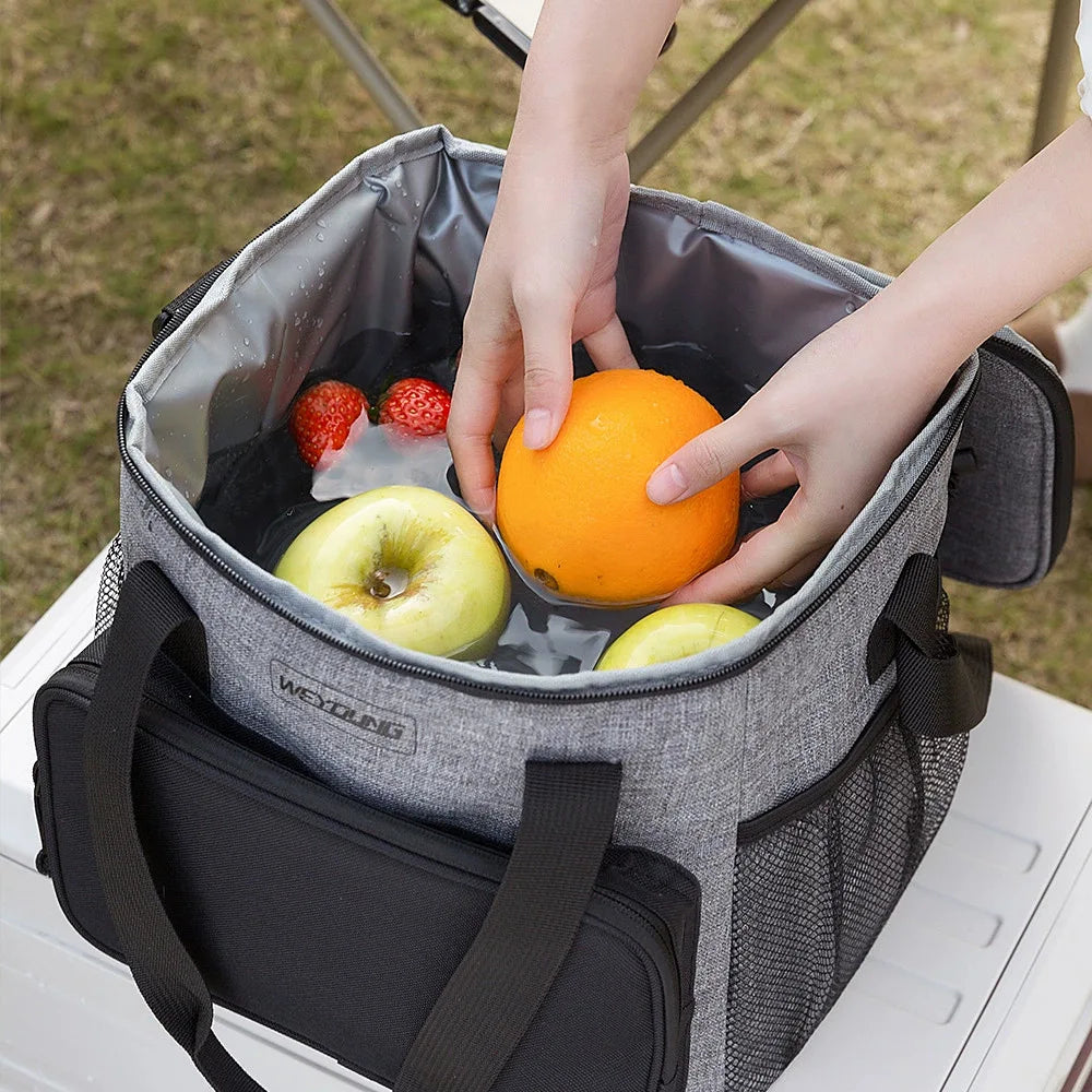 14L Portable Thermal Lunch Bag Food Box Durable Waterproof Cooler Ice Insulated Case Camping Oxford Dinner Backpacks Icebox