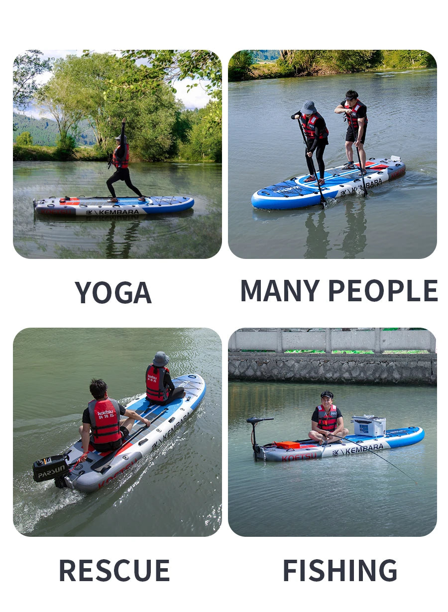 KOETSU Sup Paddle Board Kayak Backpack Inflatable Boat sapboardS Wideboard Body Surfboard Stand Up Paddle Sup Swimming Board