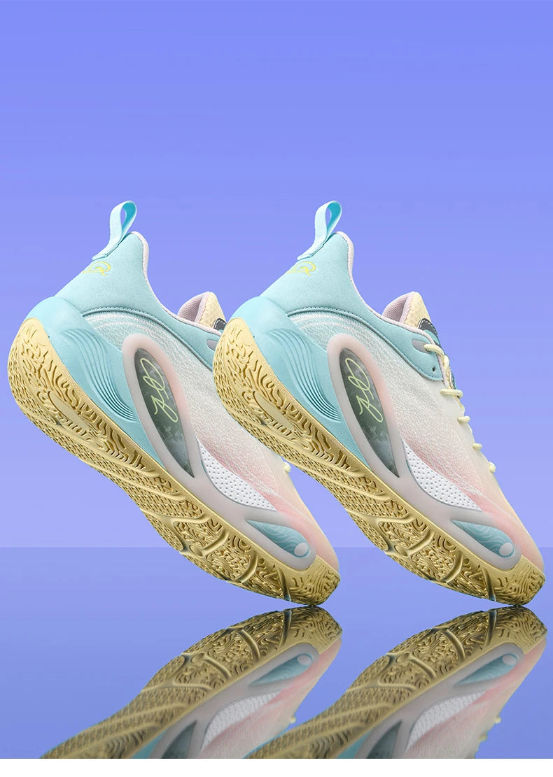 Men's Basketball Shoes Breathable Cushioning Non-Slip Wearable Runing Shoes Gym Training Athletic Basketball Sneakers for Women