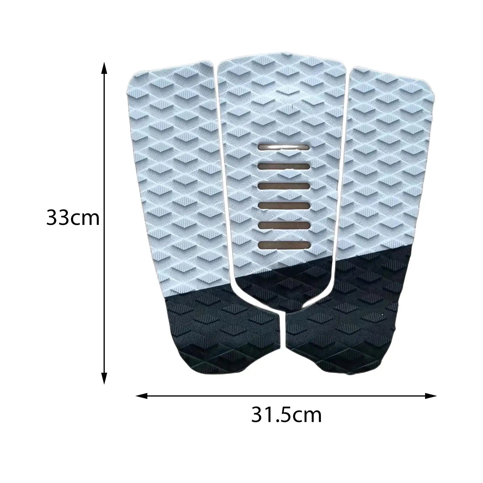 3 Pcs Surfboard Traction Pad DIY Tail Pad EVA Surf Non Slip Water Sports Decks Pad Deck Adjustable Boat Floor Mat