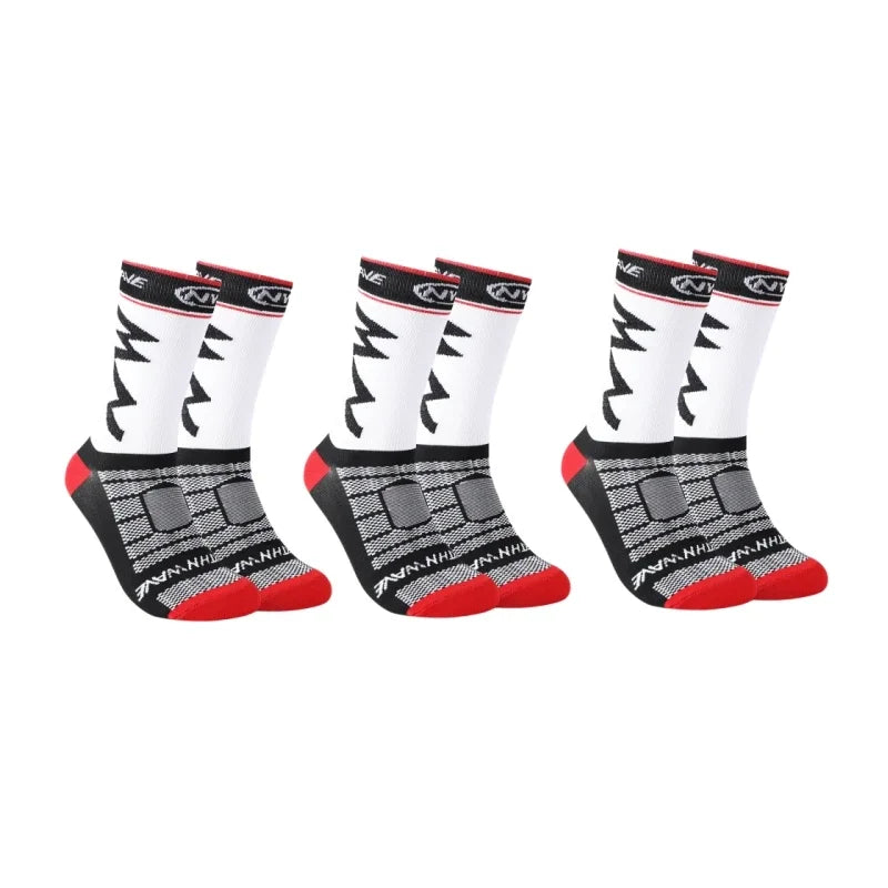 3 Pairs Of High-Quality Breathable Sports Socks Suitable For Running, Mountain Cycling, And Outdoor Sports
