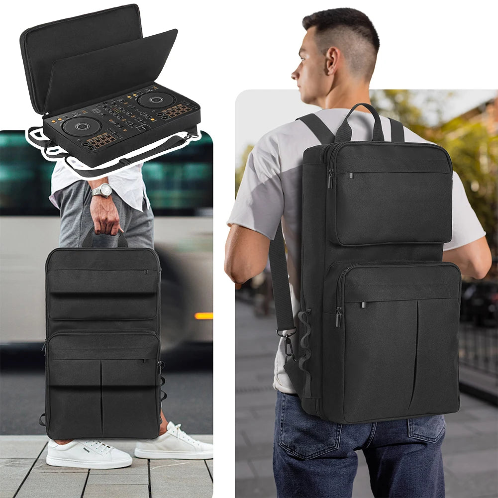 For Pioneer DDJ-400 DDJ-FLX4 for Roland DJ-202 DJ Controller Portable Storage Bag Traveling Case Adjustable Shoulder Strap