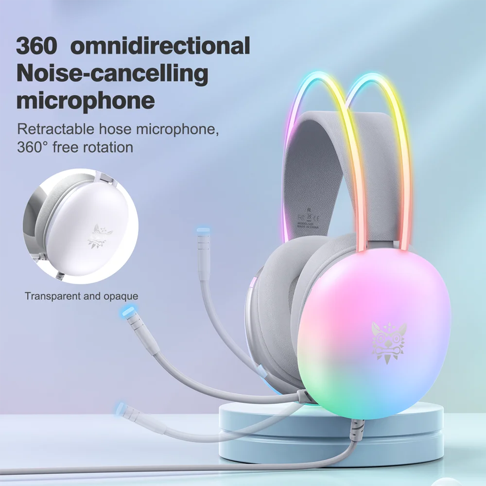 Gaming Headphone Headset Wired Earphone Earbuds Gamer For iPhone Phone PC With Cable Microphone Mic Fone RGB Portable Head Set