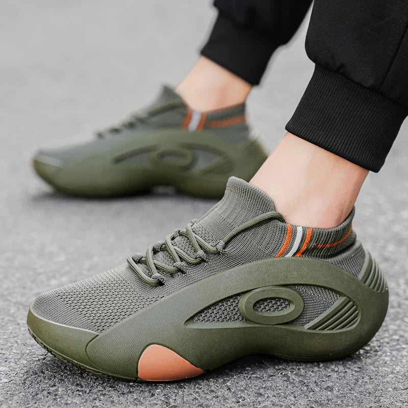 2025 New Men's Basketball Shoes Are Wear-resistant, Anti-slip, Casual Sports Shoes, Lightweight and Breathable Mesh Shoes