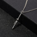 Anime Jujutsu Kaisen Fushiguro Toji Sword Necklace Spear of Tianri Knife Pendant Cosplay Necklaces For Unisex Choker Jewelry