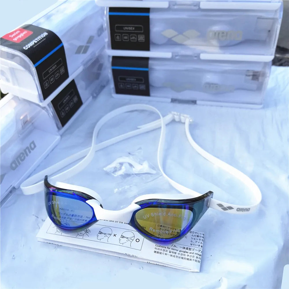 ARENA professional racing goggles high-definition waterproof and anti fog UV400 competition training swimming goggles