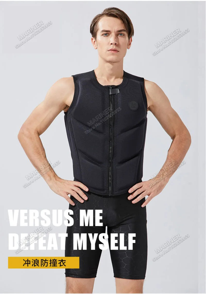 Wakesurf Comp Vest CE Approved Neoprene Life Jacket Premium Quality Impact Vest But Great for All Other Watersports Activities