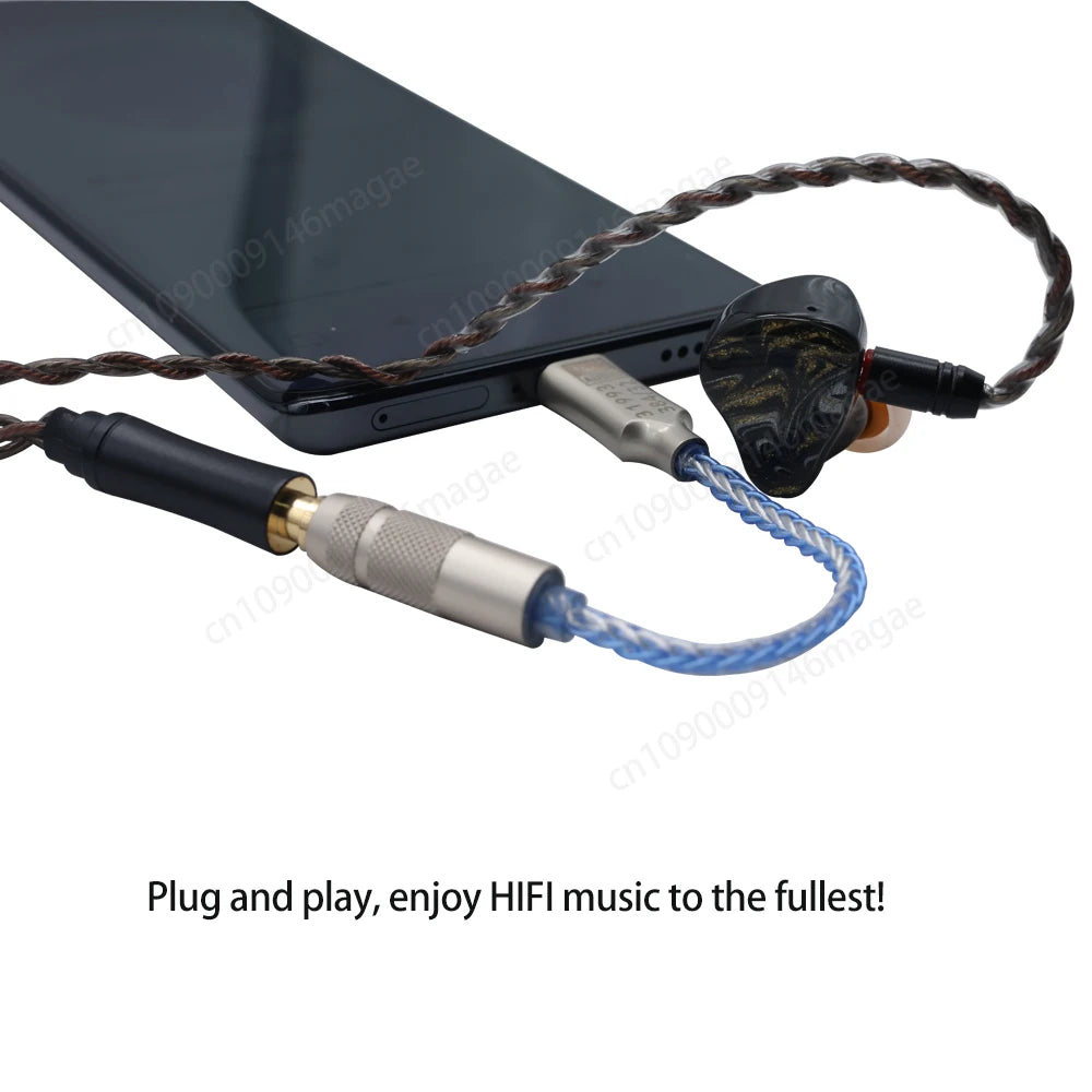 GraveAudio DA06 CX31993 HiFi USB DAC Type C To 3.5mm Headphone Amplifier Audio Decoder IEM AMP Mobile Phone Adapter