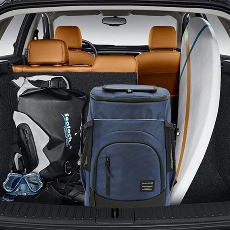 30L Cooler bag Soft Large 36 Cans Thermal Backpack Insulated Bag Fridge Travel Beach Ice Beer Leak-proof Food Storage Backpack