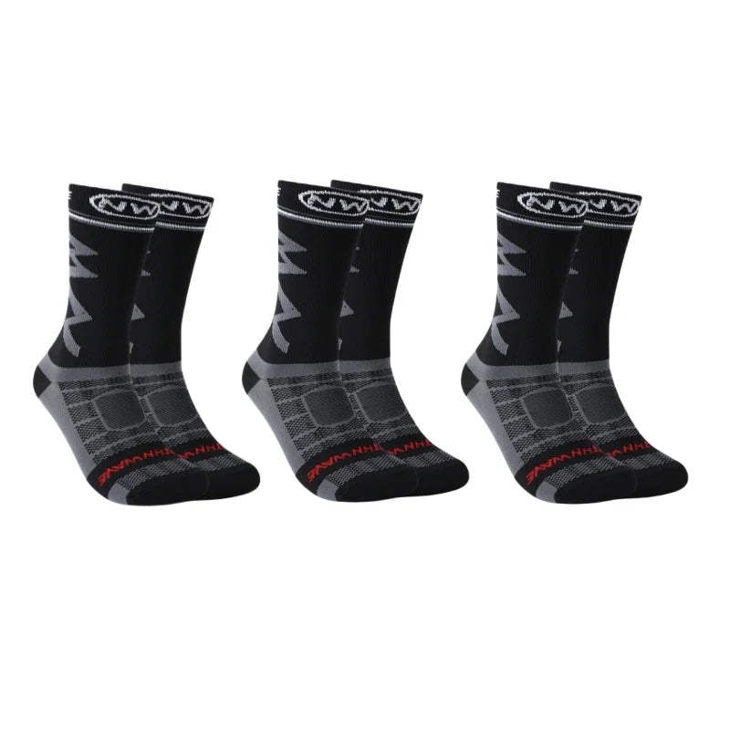 3 Pairs Of High-Quality Breathable Sports Socks Suitable For Running, Mountain Cycling, And Outdoor Sports