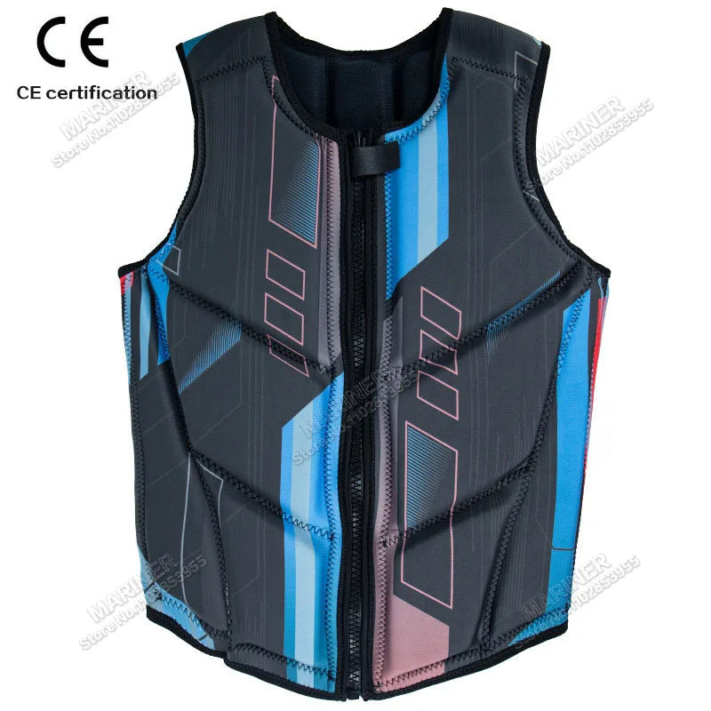 Wakesurf Comp Vest CE Approved Neoprene Life Jacket Premium Quality Impact Vest But Great for All Other Watersports Activities