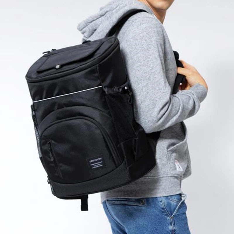 30L Cooler bag Soft Large 36 Cans Thermal Backpack Insulated Bag Fridge Travel Beach Ice Beer Leak-proof Food Storage Backpack