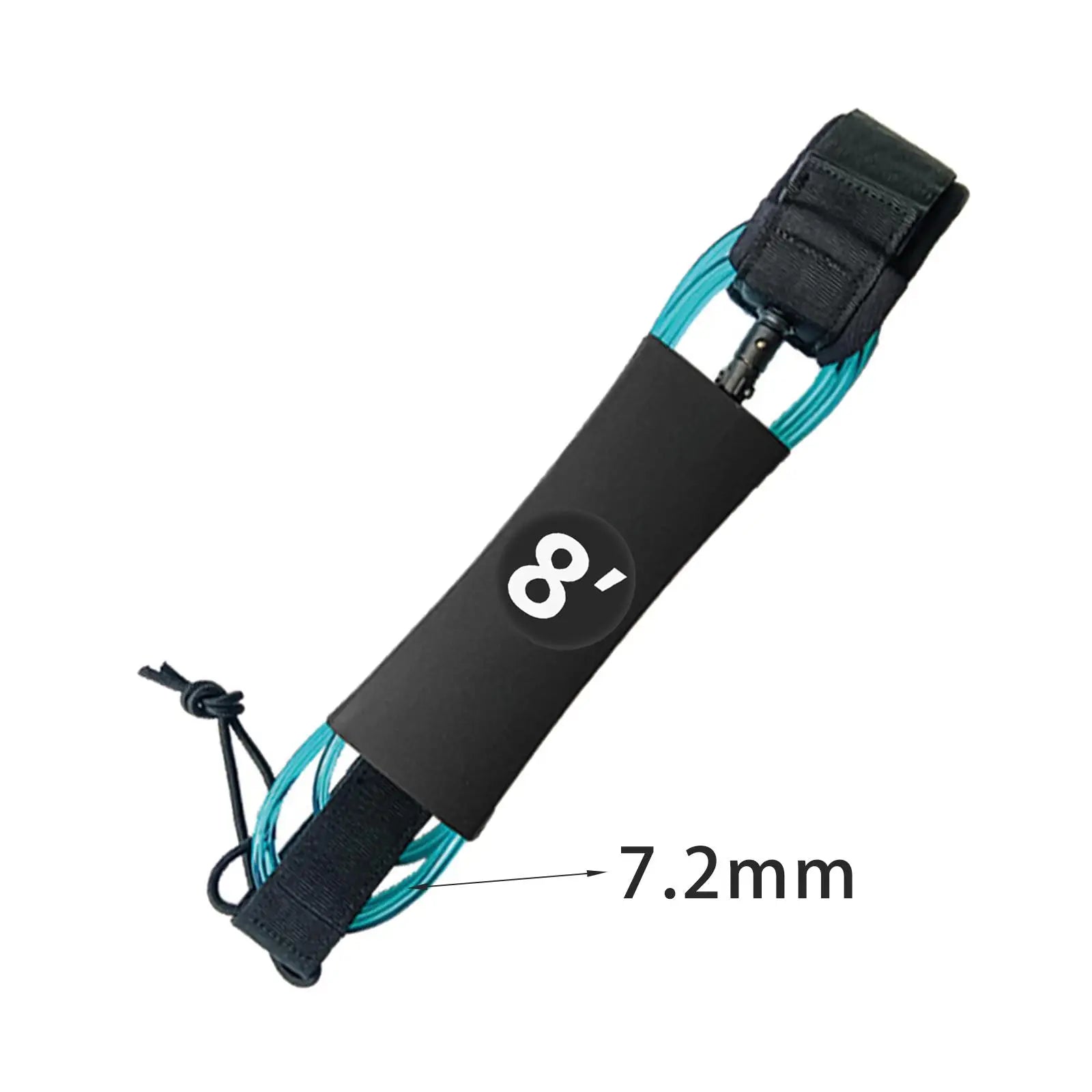 6/7/8/9/10ft Surfboard Leash Surfing Leash Paddleboard Ankle Strap Cuff Cord Elastic Cord Secure Tether Rope for Water Sports