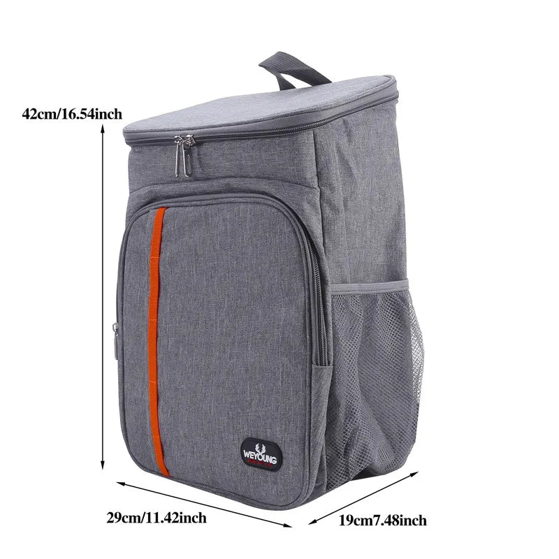 30L Cooler bag Soft Large 36 Cans Thermal Backpack Insulated Bag Fridge Travel Beach Ice Beer Leak-proof Food Storage Backpack