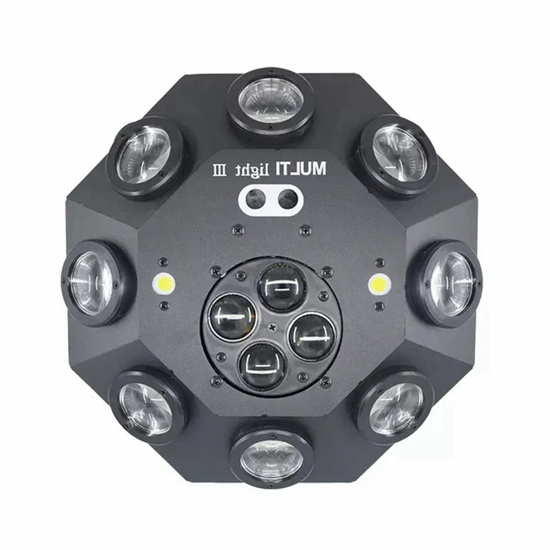 Colorful DJ Disco Laser Stage Lights Voice Controlled LED Effect Rotating Lights Bar Club