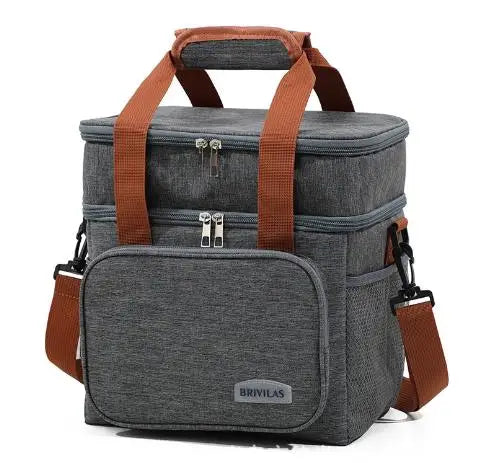 Fashion Crossbody Insulated Lunch Bag – Large Capacity Thermal Food Organizer for Business & Daily Use