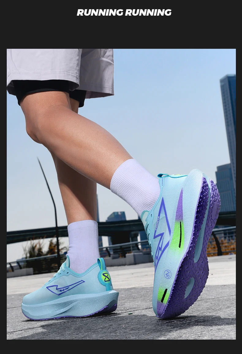 Running Shoes Carbon Board Speciality Marathon Men Sports Breathable Lightweight Women's Comfortable Nonskid Chunta Sneakers