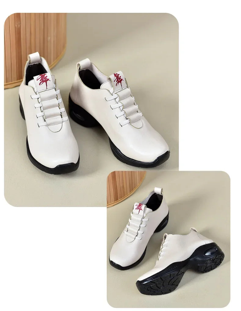 Dancing Shoes For Women Sports Feature Modern Dance Jazz Shoes Soft Outsole Breath Dance Shoes Female Waltz Sneakers