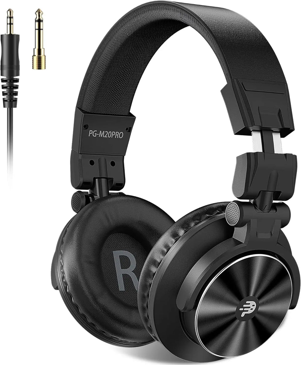 Studio Headphones DJ Headphones Professional 40kHz Hi-Res Stereo 3.5mm/6.35mm Audio Jack Wired Recording Headphone Audio Monitor
