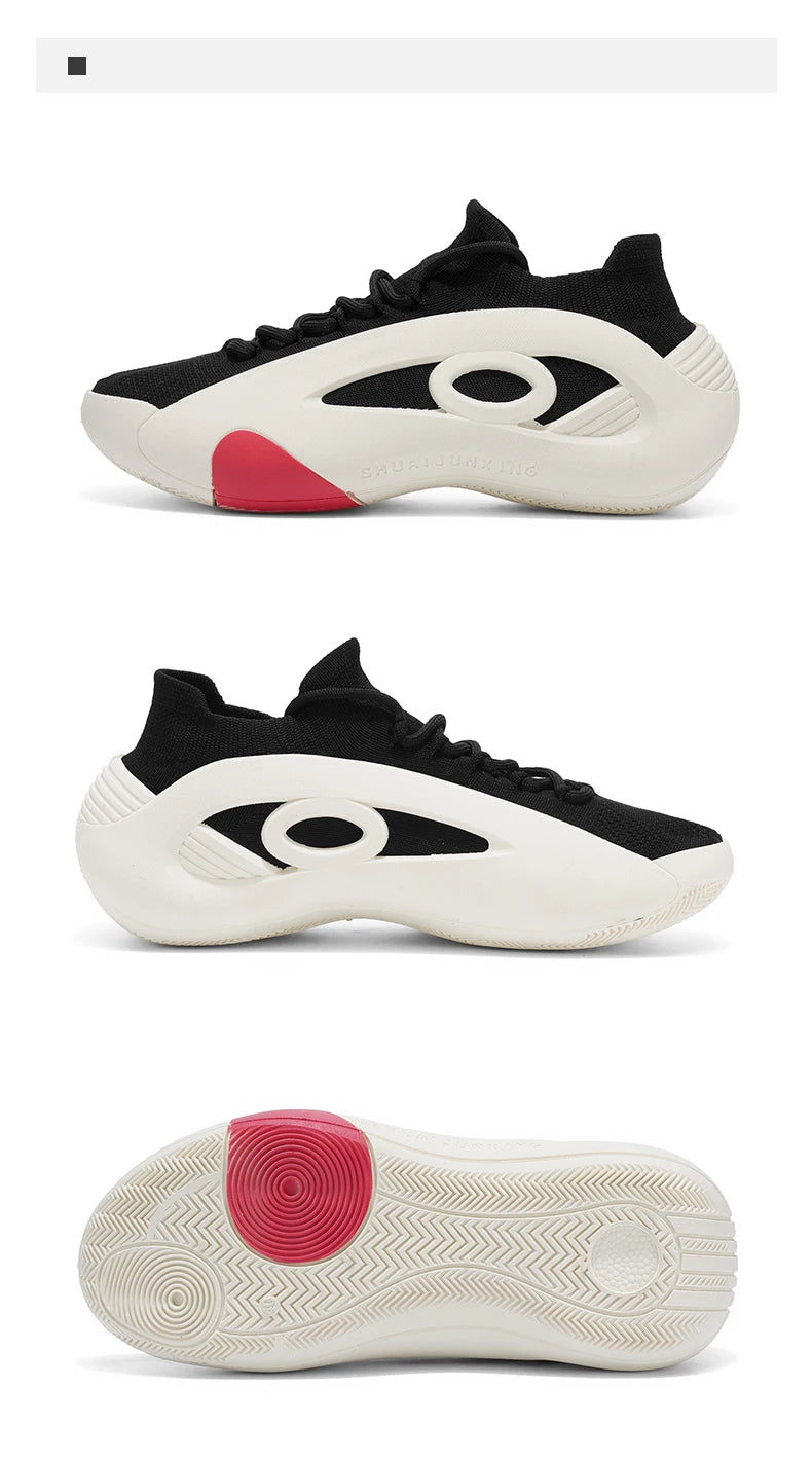 2025 New Men's Basketball Shoes Are Wear-resistant, Anti-slip, Casual Sports Shoes, Lightweight and Breathable Mesh Shoes