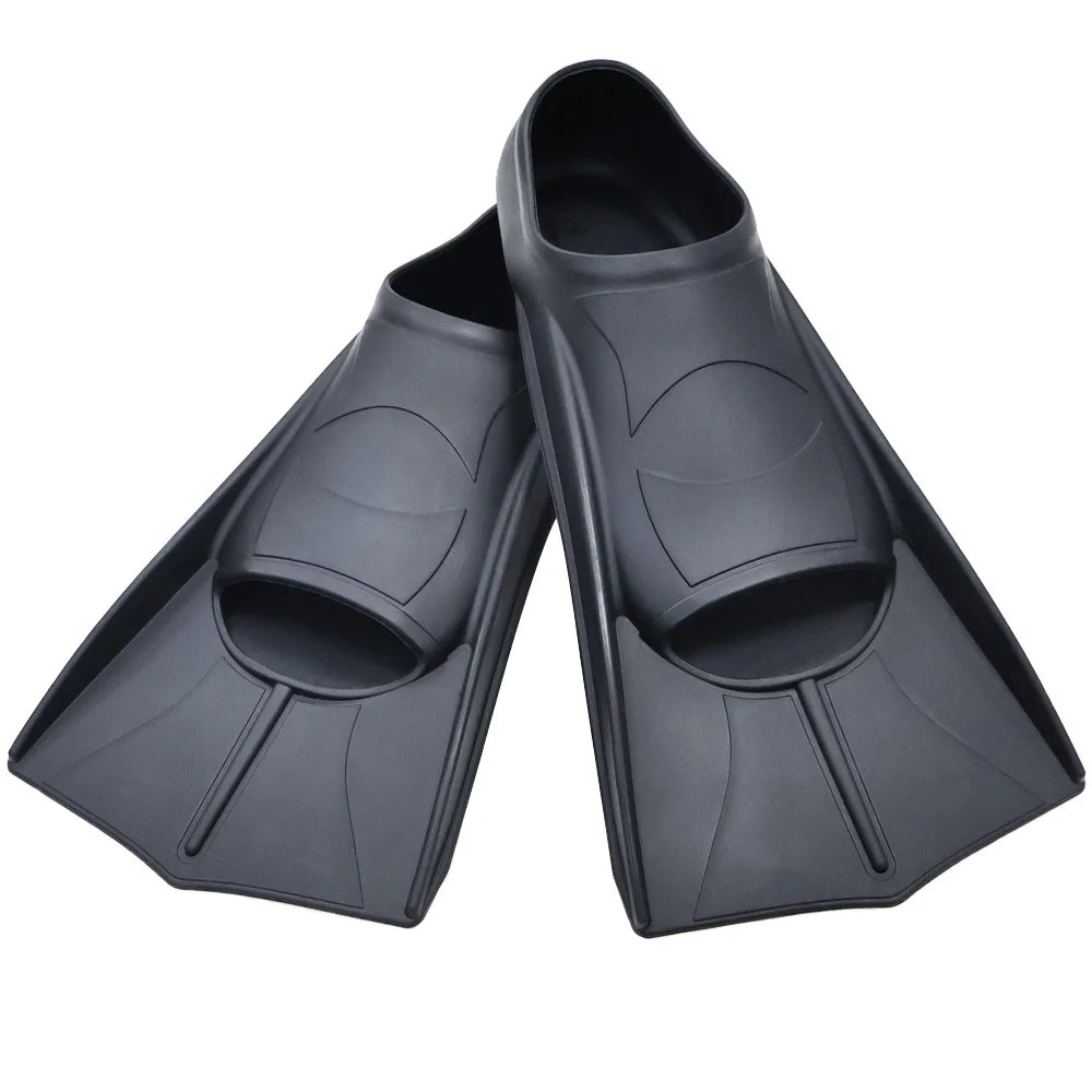 Silicone Swimming Flippers Snorkel Fins Short Frog Shoes Professional Training Breaststroke Scuba Diving Freesnorkel Men Women