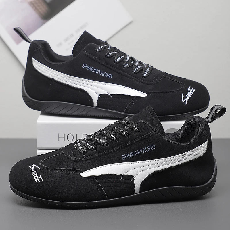 Versatile Sporty Casual Shoes New White Sneakers Women's Style Autumn Retro Agan De Train Shoes Fashionable Low Top Rubber Sole