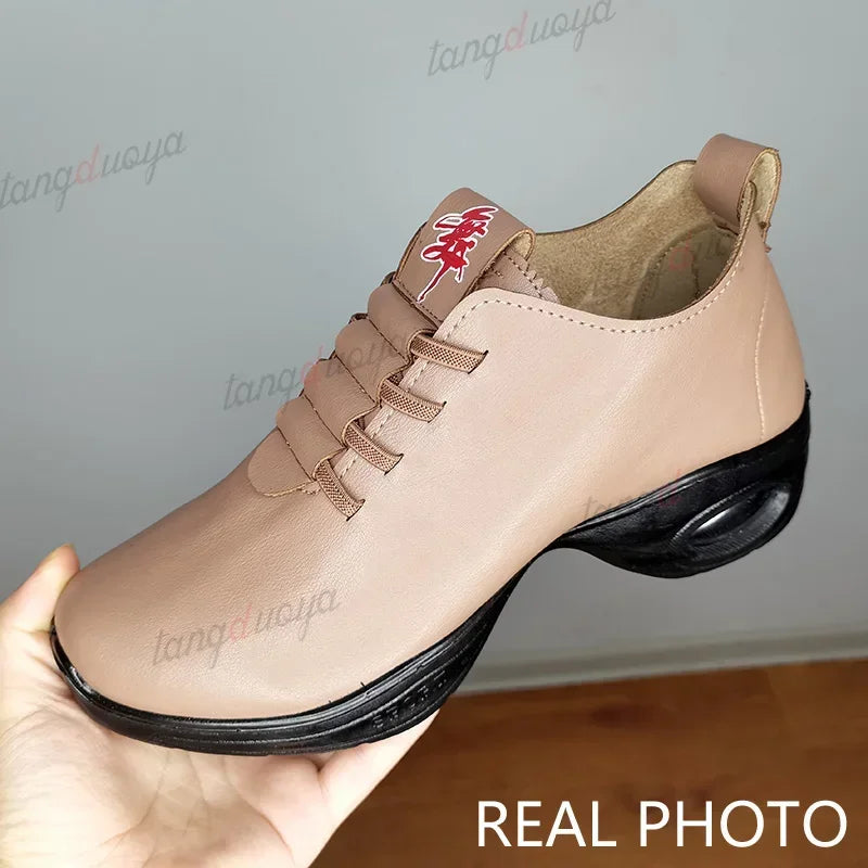 Dancing Shoes For Women Sports Feature Modern Dance Jazz Shoes Soft Outsole Breath Dance Shoes Female Waltz Sneakers