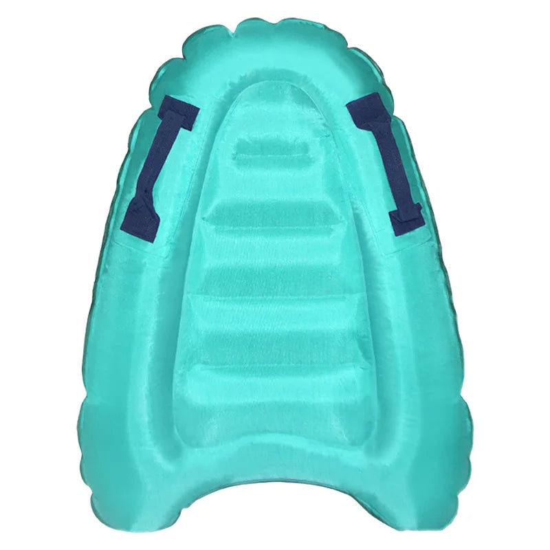 1pc Inflatable Surfboard With Handle For Beach Surfing Swimming Floating Row