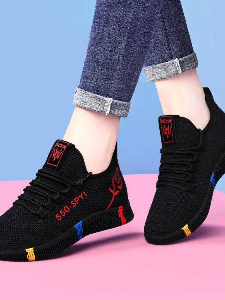 Shoes Sports casual  for Women Outdoor Tennis Shoes Lightweight Non-slip Breathable Sneakers Soft Walking Shoes Zapatillas Mujer
