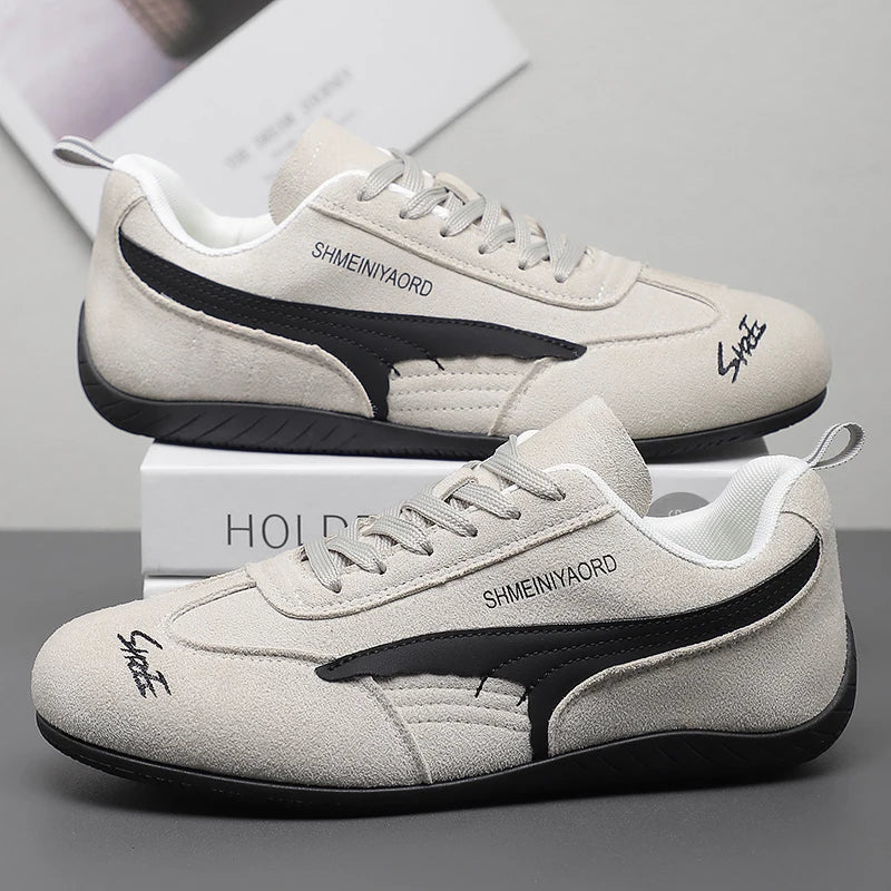 Versatile Sporty Casual Shoes New White Sneakers Women's Style Autumn Retro Agan De Train Shoes Fashionable Low Top Rubber Sole