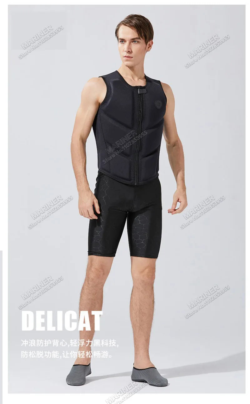 Wakesurf Comp Vest CE Approved Neoprene Life Jacket Premium Quality Impact Vest But Great for All Other Watersports Activities