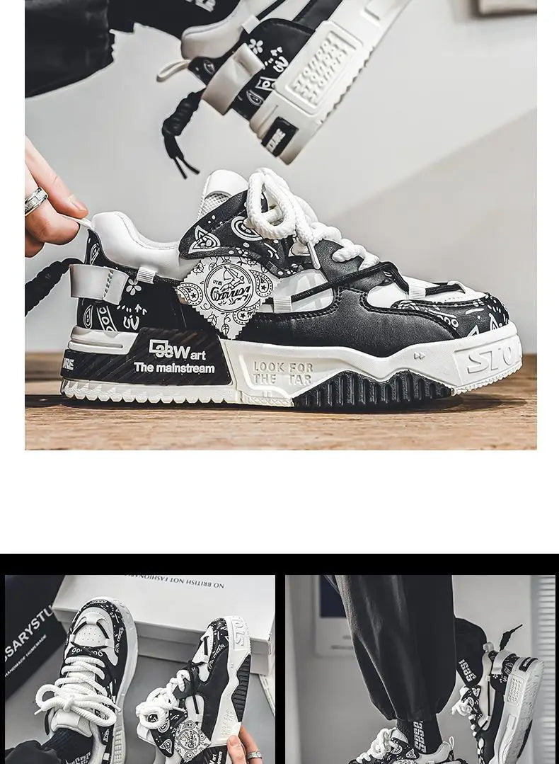 Men's Sneakers Trendy Skateboard Shoes Autumn New Casual Shoes Designer Platform Running Shoes for Men Tennis Zapatillas Hombre