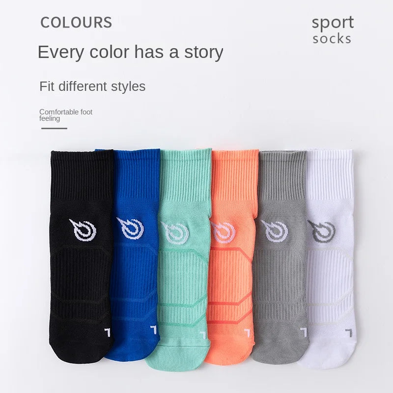 Sports socks, women's running tube, breathable yoga, skipping rope, quick drying short socks, anti odor and sweat absorbing for