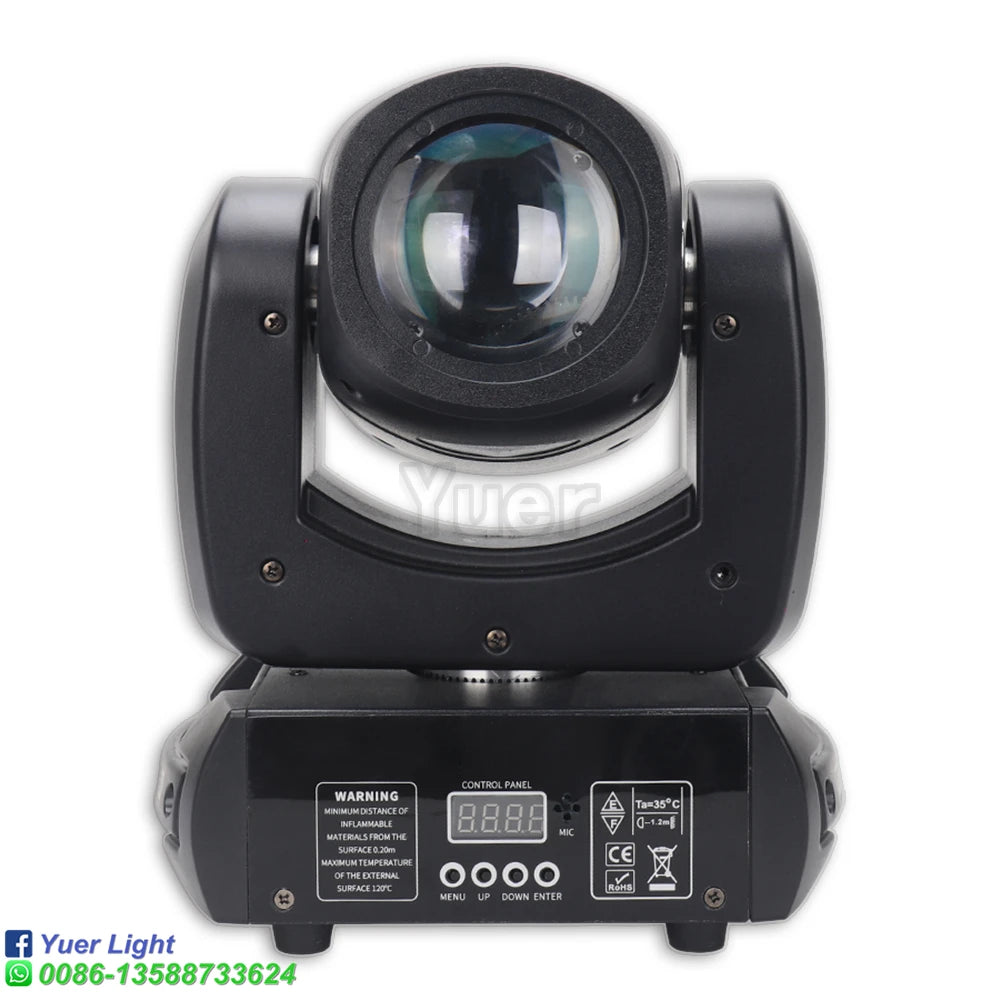 DJ Lighting Equipments 100W 18 Prisms Led Moving Head Light Mini Small Beam Spot Light For Disco KTV Stage Night Club Party