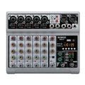 Professional 7 channels Audio mixer portableDJ karaoke Mixing Console With USB Interface Sound Card BT 48V PC MP3 DJ Recording
