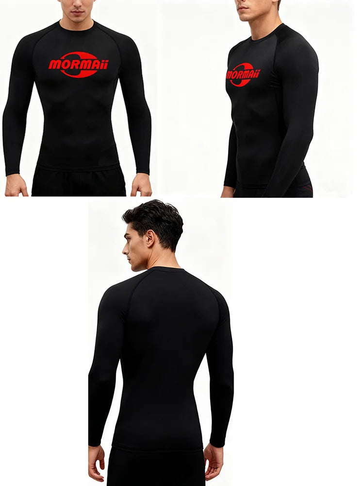 2026 Trendy Men's Sports And Leisure Surfing Sunscreen Diving Suit Anti Friction  Tight Fitting Long Sleeved  Resistant Swimsuit