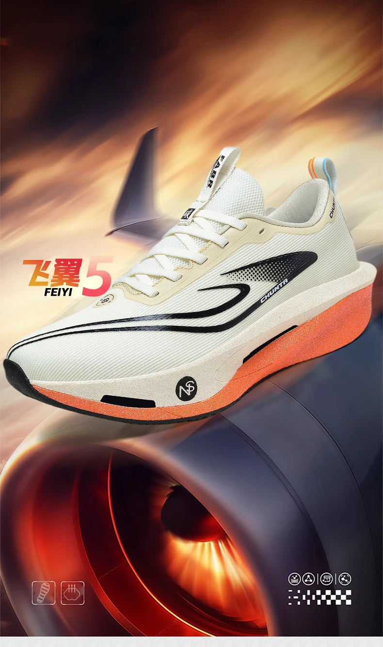  Running Shoes Men Carbon Plate Speciality Marathon Sports Breathable Lightweight Women's Comfortable Chunta Leisure Sneakers