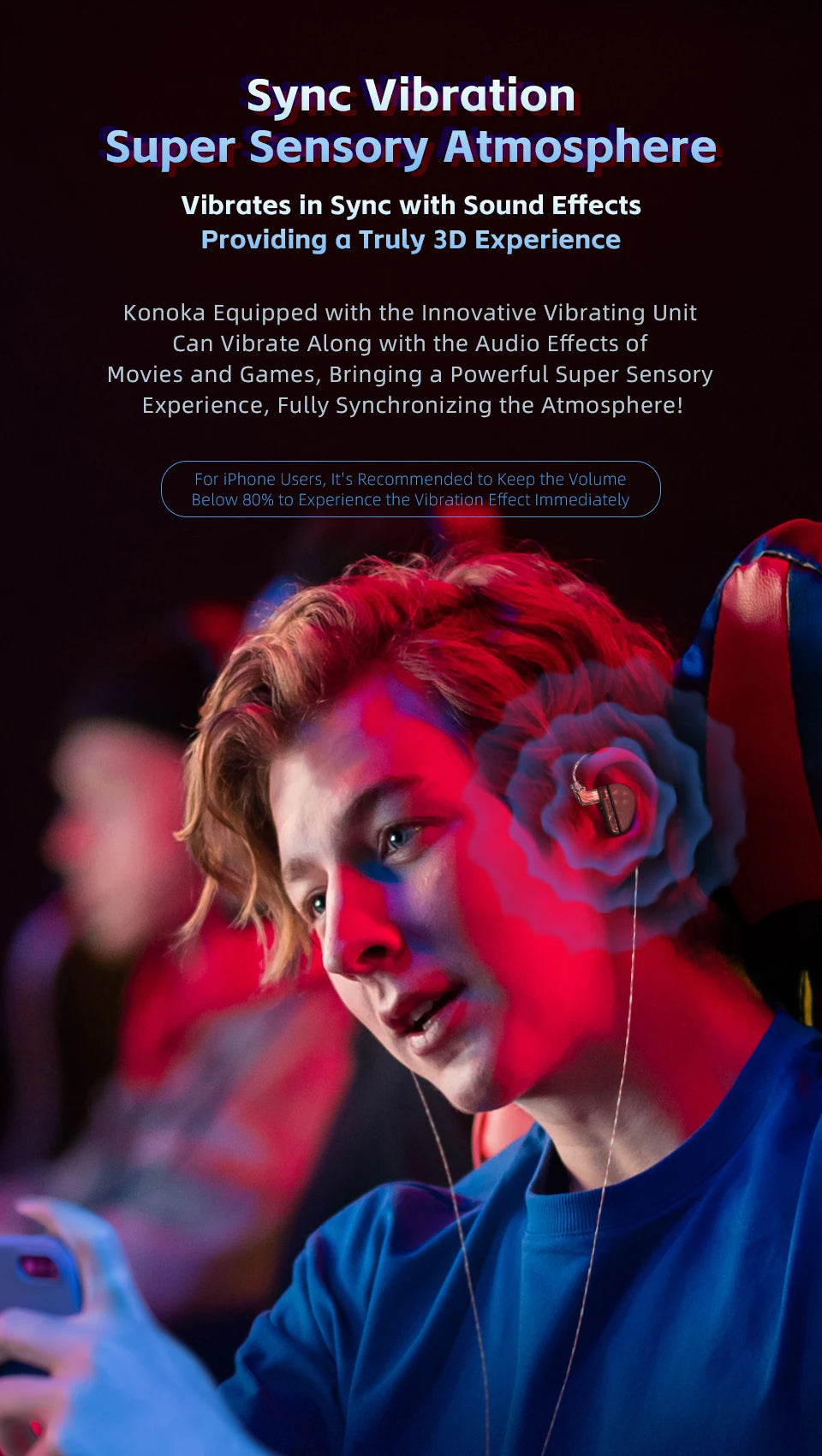 CVJ Konoka In-Ear Earphone With 3D Hifi Triple Hybrid (1DD + 1BA + 1Vibration Driver) Wired DJ Monitors Tuning Switch Headset