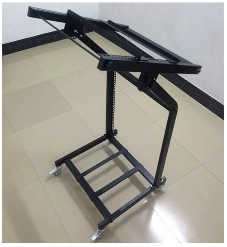 Professional DJ Equipment Mixer Stand Amplifier Stand Rack Roller Mobile Audio Device