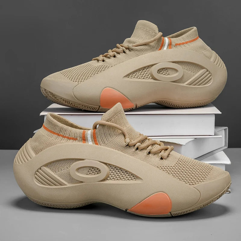 2025 New Men's Basketball Shoes Are Wear-resistant, Anti-slip, Casual Sports Shoes, Lightweight and Breathable Mesh Shoes