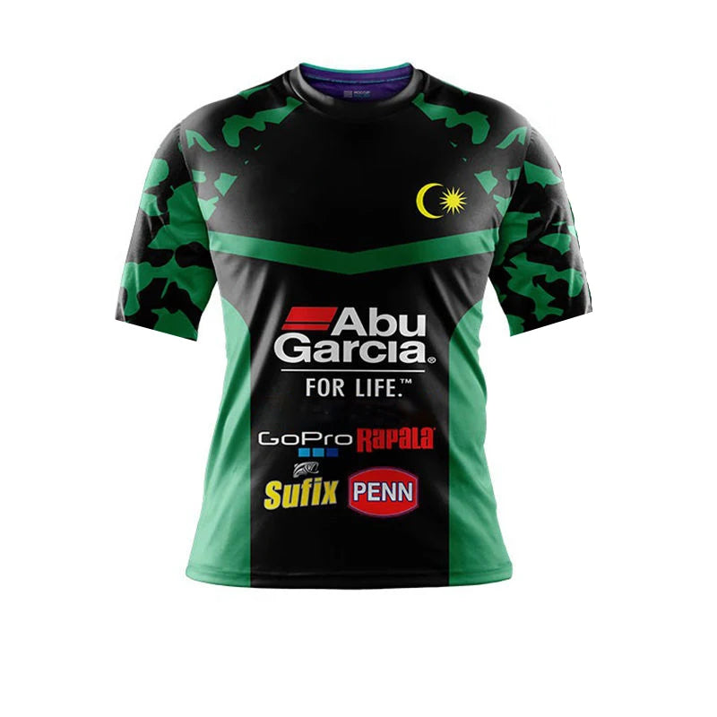 2026 Fishing Suit Summer Surf Long-sleeved Quick-drying Fish Head Casual Shirt Outdoor Running Mountain Bike Jersey