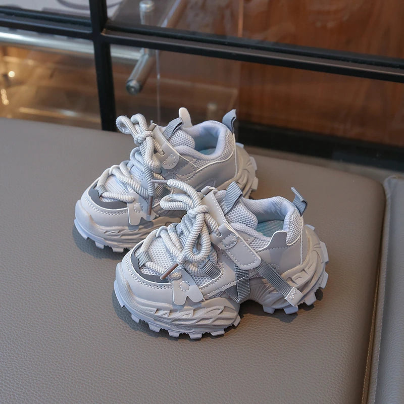 Children's Sports Shoes School New Girls Boys Causal Running Sneakers Non-slip Breathable Kids Fashion Basketball Shoes Platform